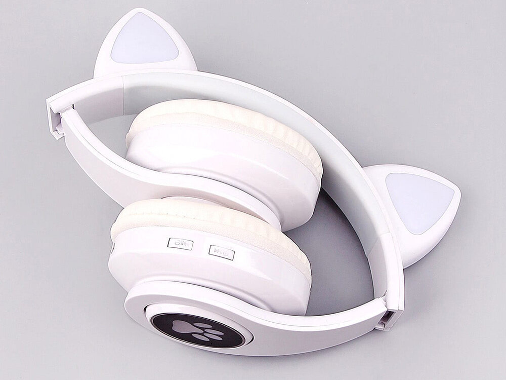 Wireless Headphones With Cat Ears kaina ir informacija | Ausinės | pigu.lt