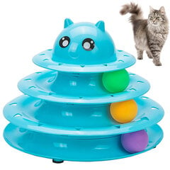 Žaislas katėms su kamuoliukais, rožinis kaina ir informacija | Žaislai katėms | pigu.lt