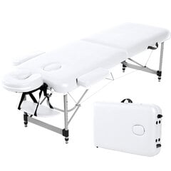Masažo stalas Core A200, baltas, 186cm kaina ir informacija | Masažo reikmenys | pigu.lt