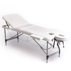 Masažo stalas Core A300, 186x60cm, baltas цена и информация | Аксессуары для массажа | pigu.lt