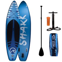 Pripučiamos irklentės rinkinys Deep Sea SUP Shark цена и информация | SUP доски, водные лыжи, водные аттракционы | pigu.lt