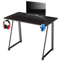 Žaidimų stalas Kuura Gaming, juodas цена и информация | Компьютерные, письменные столы | pigu.lt