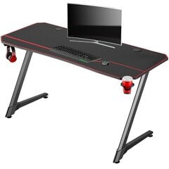 Žaidimų stalas Kuura Gaming Pro, juodas kaina ir informacija | Kompiuteriniai, rašomieji stalai | pigu.lt