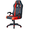 Žaidimų kėdė Kuura Gaming Gamer, juoda/raudona