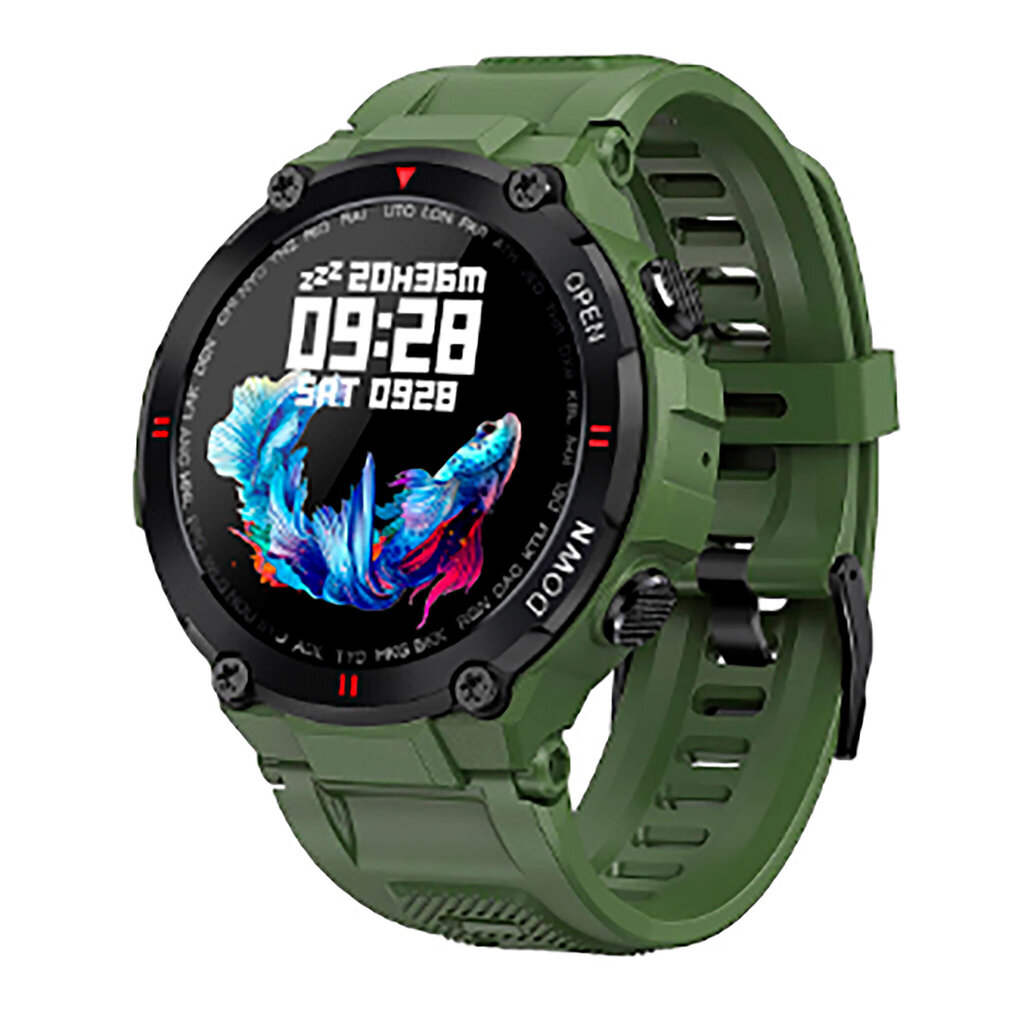 Kuura Tactical T7 v2 Green kaina ir informacija | Išmanieji laikrodžiai (smartwatch) | pigu.lt