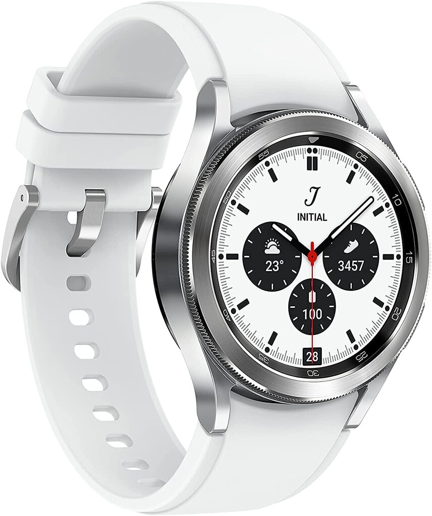 Samsung Galaxy Watch 4 Classic (BT,46mm) Silver цена и информация | Išmanieji laikrodžiai (smartwatch) | pigu.lt