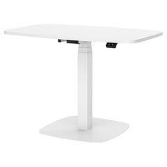 Elektrinis reguliuojamo aukščio stalas Lykke L200, 90x55 cm, baltas цена и информация | Компьютерные, письменные столы | pigu.lt