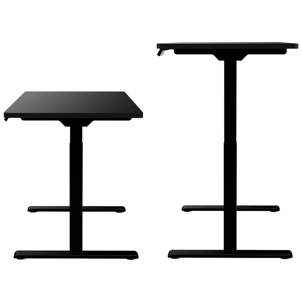 Elektrinis reguliuojamo aukščio stalas Lykke M200, 60x120 cm, juodas цена и информация | Kompiuteriniai, rašomieji stalai | pigu.lt