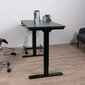 Elektrinis reguliuojamo aukščio stalas Lykke M200, 60x120 cm, juodas цена и информация | Kompiuteriniai, rašomieji stalai | pigu.lt