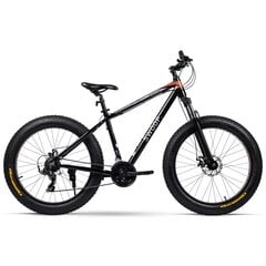 Dviratis Swoop Fatbike 26, juodas цена и информация | Велосипеды | pigu.lt