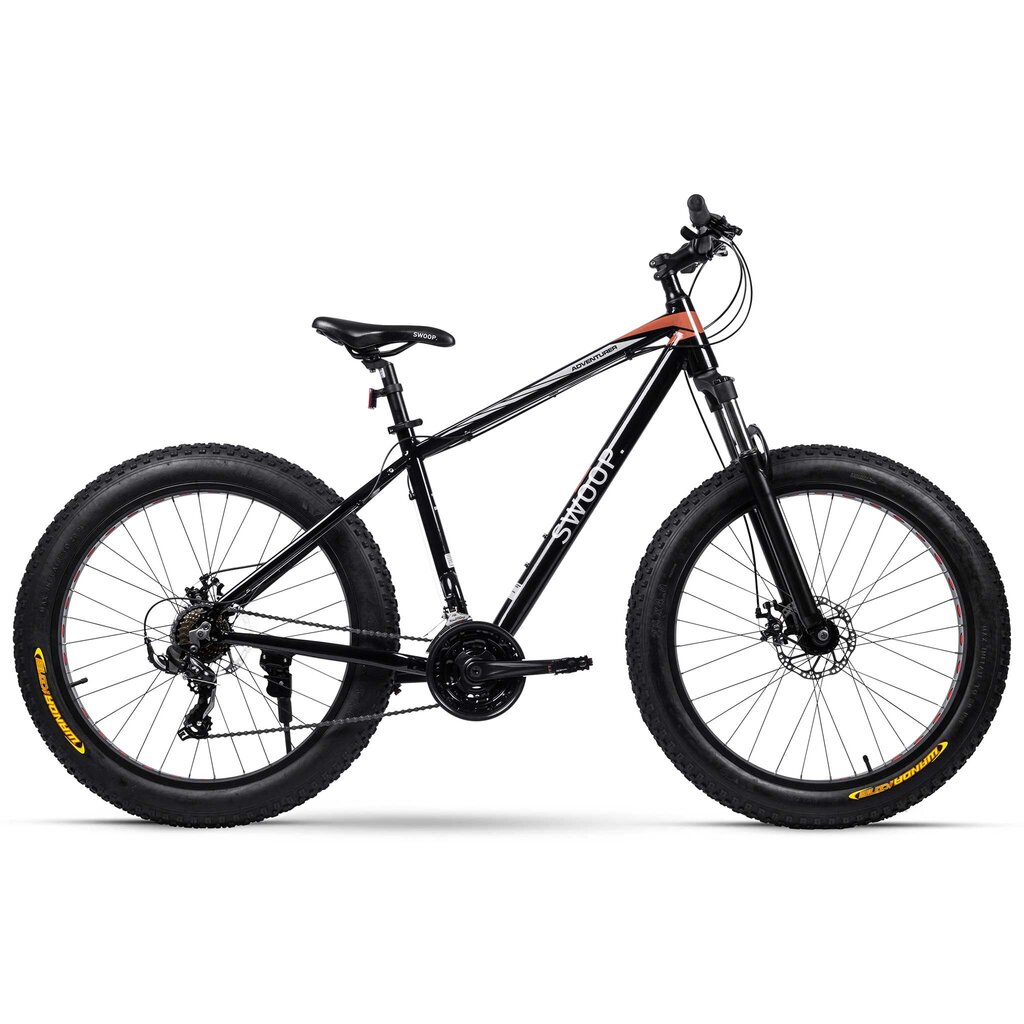 Dviratis Swoop Fatbike 26, juodas kaina ir informacija | Dviračiai | pigu.lt