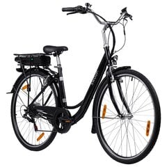 Elektrinis moteriškas dviratis 28 Swoop, juodas kaina ir informacija | Elektriniai dviračiai | pigu.lt