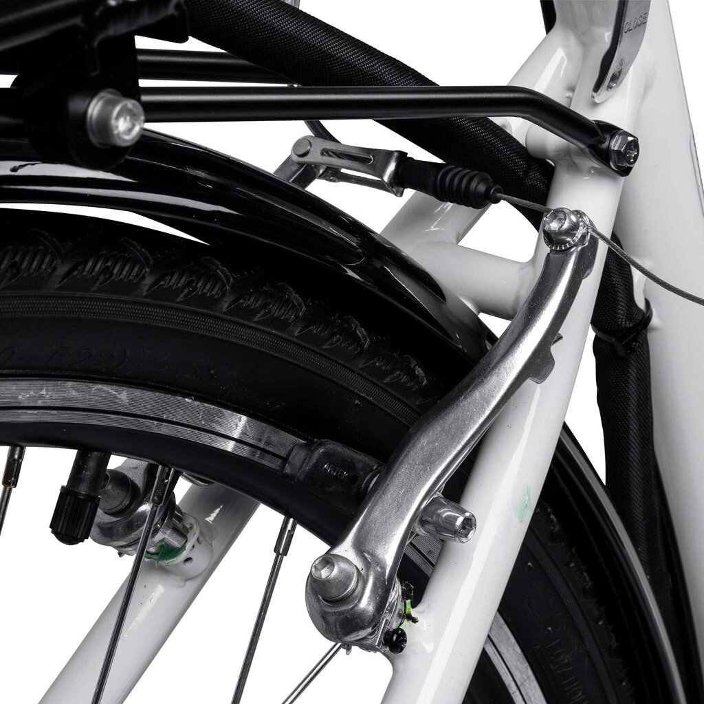 Elektrinis moteriškas dviratis 28 Swoop, baltas kaina ir informacija | Elektriniai dviračiai | pigu.lt