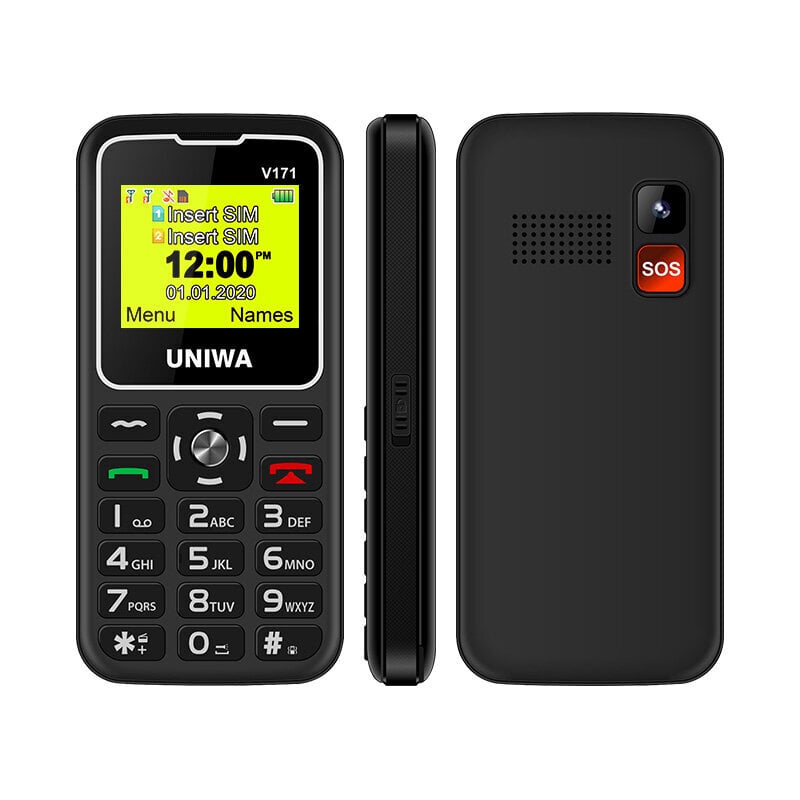 Uniwa V171 Black цена и информация | Mobilieji telefonai | pigu.lt