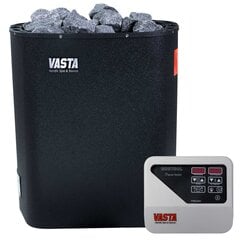 Vasta Elektrinis Pirties Krosnis Blaze 8kw, atskiras valdymas, 7-12m3, juoda цена и информация | Печки для саун и бань  | pigu.lt