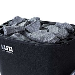 Vasta Elektrinis Pirties Krosnis Blaze 8kw, fiksuotas valdymas, 7-12m3, juoda kaina ir informacija | Saunos, pirties krosnelės | pigu.lt