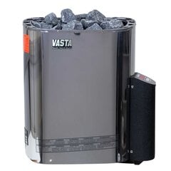 Vasta Elektrinis Pirties Krosnis Blaze 8kw, fiksuotas valdymas, 7-12m3, plienas цена и информация | Печки для саун и бань | pigu.lt