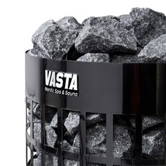 Vasta Elektrinis Pirties Krosnis Ignite 6kw, atskiras valdymas, 5-8m3, juoda plienas цена и информация | Печки для саун и бань  | pigu.lt