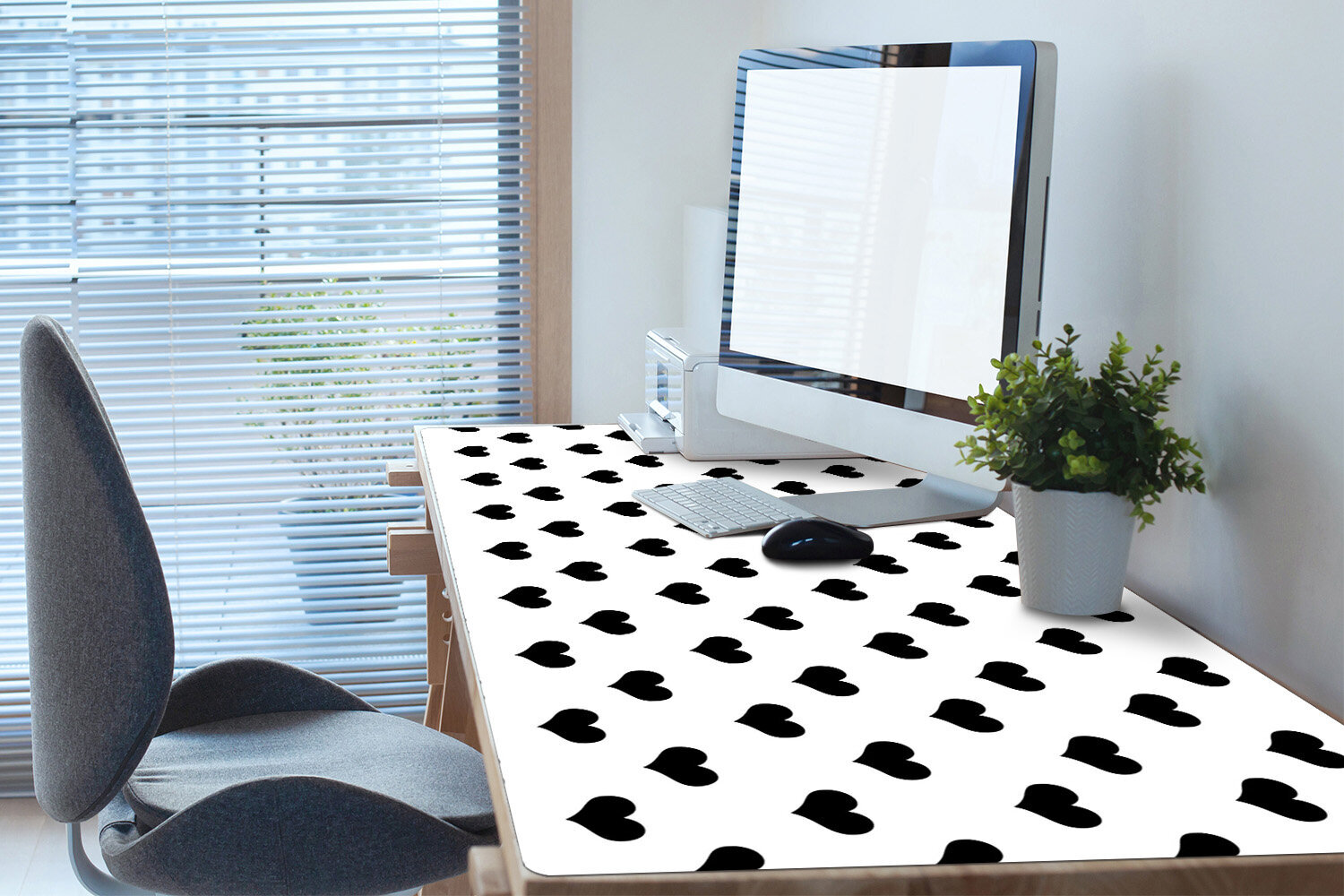 Decormat stalo kilimėlis, širdelės, 90x45 cm цена и информация | Staltiesės, servetėlės | pigu.lt