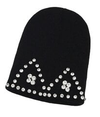 Moteriška žieminė skrybėlė, 58 cm, juoda kaina ir informacija | Kepurės moterims | pigu.lt