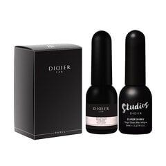 Rinkinys Didier Lab Rubber Base, Milky Pink + Top Super Shiny, 2 vnt. цена и информация | Лаки, укрепители для ногтей | pigu.lt