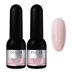 Bazių rinkinys Didier Lab, Fiber Milky Pink 2 vnt. x 10ml kaina ir informacija | Nagų lakai, stiprintojai | pigu.lt