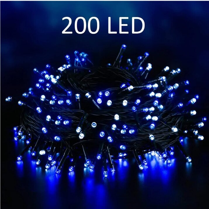 Kalėdinė girlianda, 200 LED, 15m kaina ir informacija | Girliandos | pigu.lt