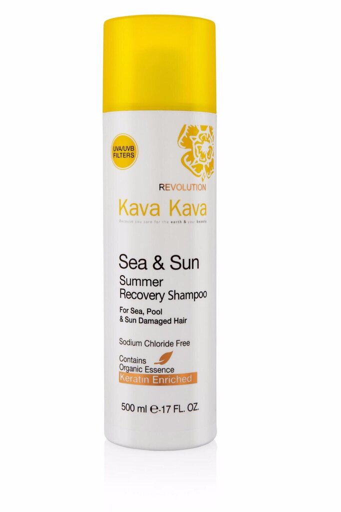 Atstatomasis plaukų šampūnas Kava Kava Sea & Sun, 500 ml цена и информация | Šampūnai | pigu.lt