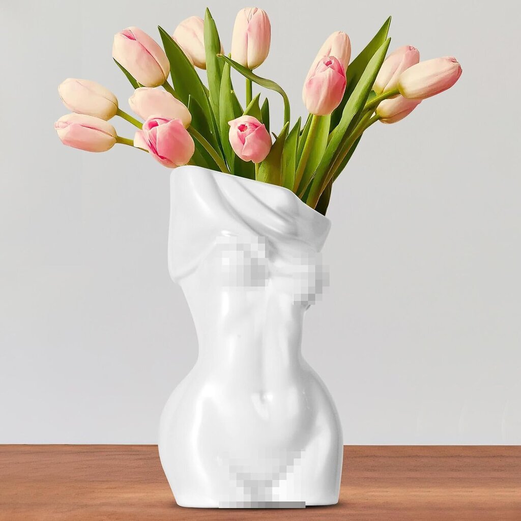 Ufka vaza moters figūra, 20 cm kaina ir informacija | Vazos | pigu.lt