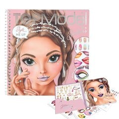 Книга наклеек Top Model Dress Me Up Face Glitter Queen цена и информация | Книжки - раскраски | pigu.lt