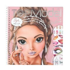 Книга наклеек Top Model Dress Me Up Face Glitter Queen цена и информация | Книжки - раскраски | pigu.lt