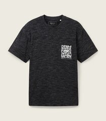 Tom Tailor marškinėliai vyrams 4067261560564, juodi kaina ir informacija | Vyriški marškinėliai | pigu.lt