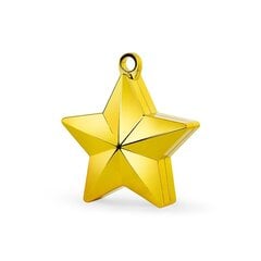 Baliono svarelis Žvaigždė, auksinis, 1 vnt. kaina ir informacija | Balionai | pigu.lt