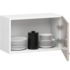 Кухонный шкаф Akord Oliwia W60OK, белый/коричневый цена и информация | Кухонные шкафчики | pigu.lt