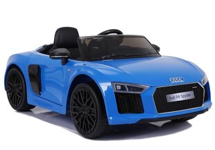 Vienvietis elektromobilis vaikams Audi R8 Spyder, mėlynas kaina ir informacija | Elektromobiliai vaikams | pigu.lt