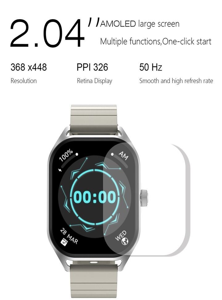 DT NO.1 DT99 Light Grey kaina ir informacija | Išmanieji laikrodžiai (smartwatch) | pigu.lt