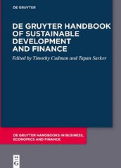 De Gruyter Handbook of Sustainable Development and Finance kaina ir informacija | Ekonomikos knygos | pigu.lt