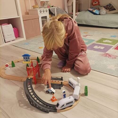 Žaislinis geležinkelis - trasa Kruzzel 22646 kaina ir informacija | Lavinamieji žaislai | pigu.lt