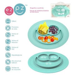 Silikoninė lėkštė su prilimpančiu padėklu Ezpz, mėlyna, 240 ml. цена и информация | Детская посуда, контейнеры для молока и еды | pigu.lt