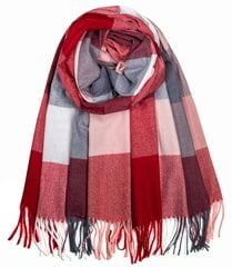 Moteriška languota skara su kutais, raudona цена и информация | Женские шарфы, платки | pigu.lt