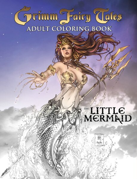 Grimm Fairy Tales Adult Coloring Book: The Little Mermaid цена и информация | Knygos apie sveiką gyvenseną ir mitybą | pigu.lt