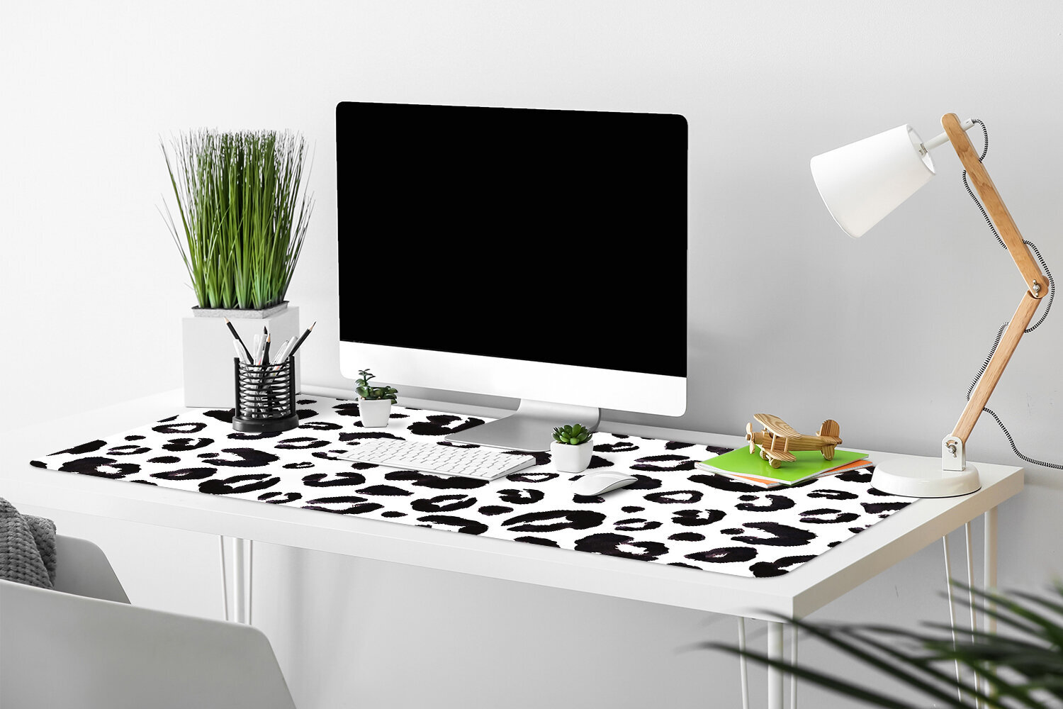 Decormat stalo kilimėlis, leopardas, 90x45 cm kaina ir informacija | Staltiesės, servetėlės | pigu.lt