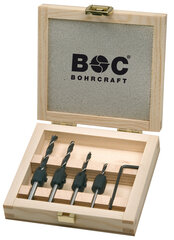 Medžio grąžtų su gilintuvu rinkinys Bohrcraft medinėje dėžutėje 5 vnt. 3-4-5-6/12 mm kaina ir informacija | Mechaniniai įrankiai | pigu.lt