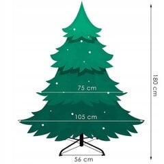Dirbtinė Kalėdinė eglutė Springos CT0156, 180 cm kaina ir informacija | Eglutės, vainikai, stovai | pigu.lt