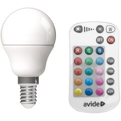 Светодиодная лампа AVIDE Smart RGB+W 4.9Вт G45 E14 470лм с пультом цена и информация | Электрические лампы | pigu.lt