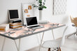 Decormat stalo kilimėlis, lapai, 90x45 cm kaina ir informacija | Staltiesės, servetėlės | pigu.lt