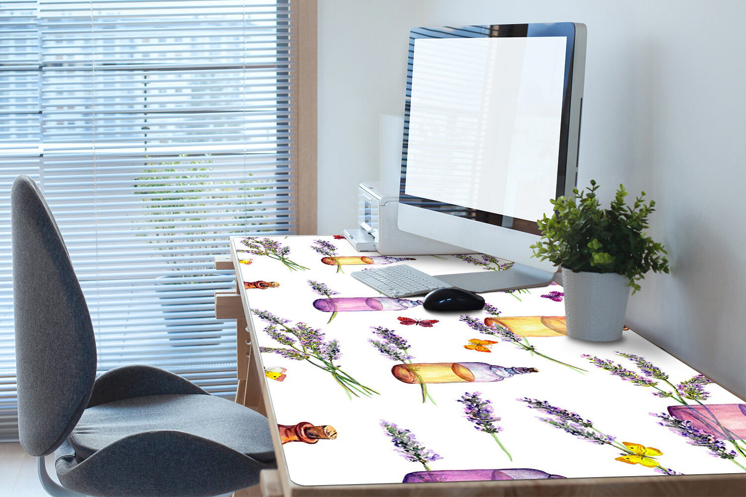Decormat stalo kilimėlis, levandų aliejus, 90x45 cm kaina ir informacija | Staltiesės, servetėlės | pigu.lt