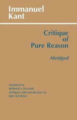 Critique of Pure Reason, Abridged цена и информация | Исторические книги | pigu.lt