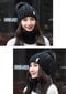 Moteriškas kepurės ir šaliko komplektas SD68 juodas kaina ir informacija | Kepurės moterims | pigu.lt