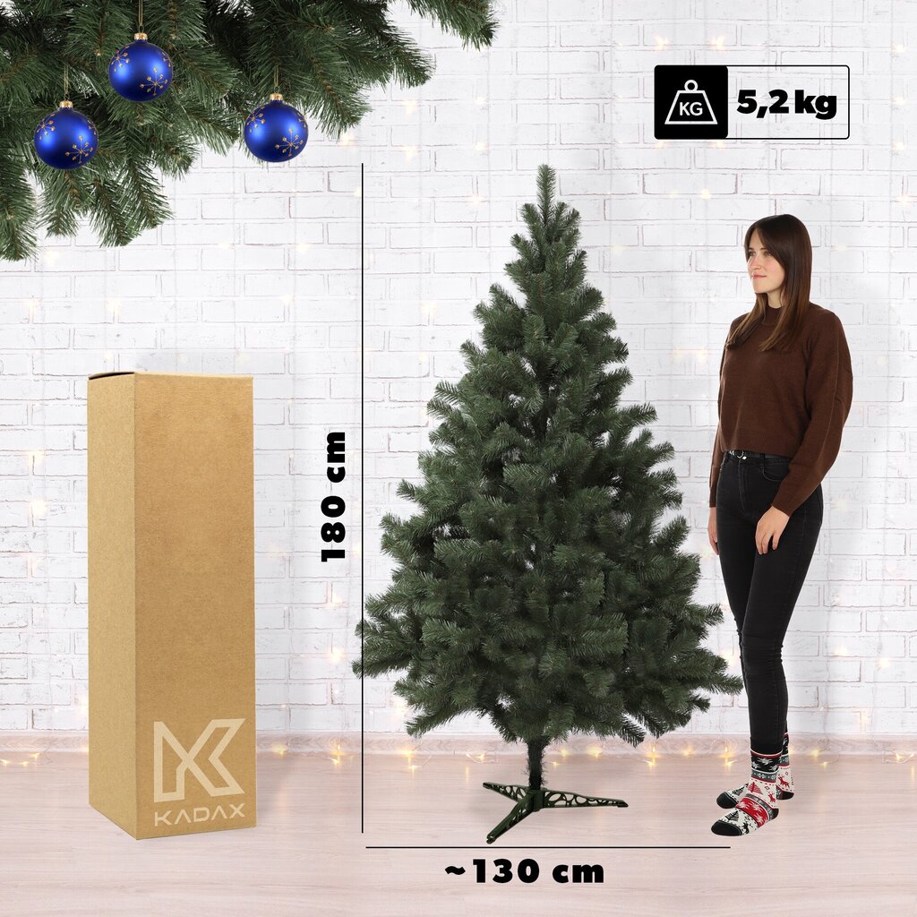 Dirbtinė Kalėdinė eglutė Kadax K5550, 180 cm kaina ir informacija | Eglutės, vainikai, stovai | pigu.lt